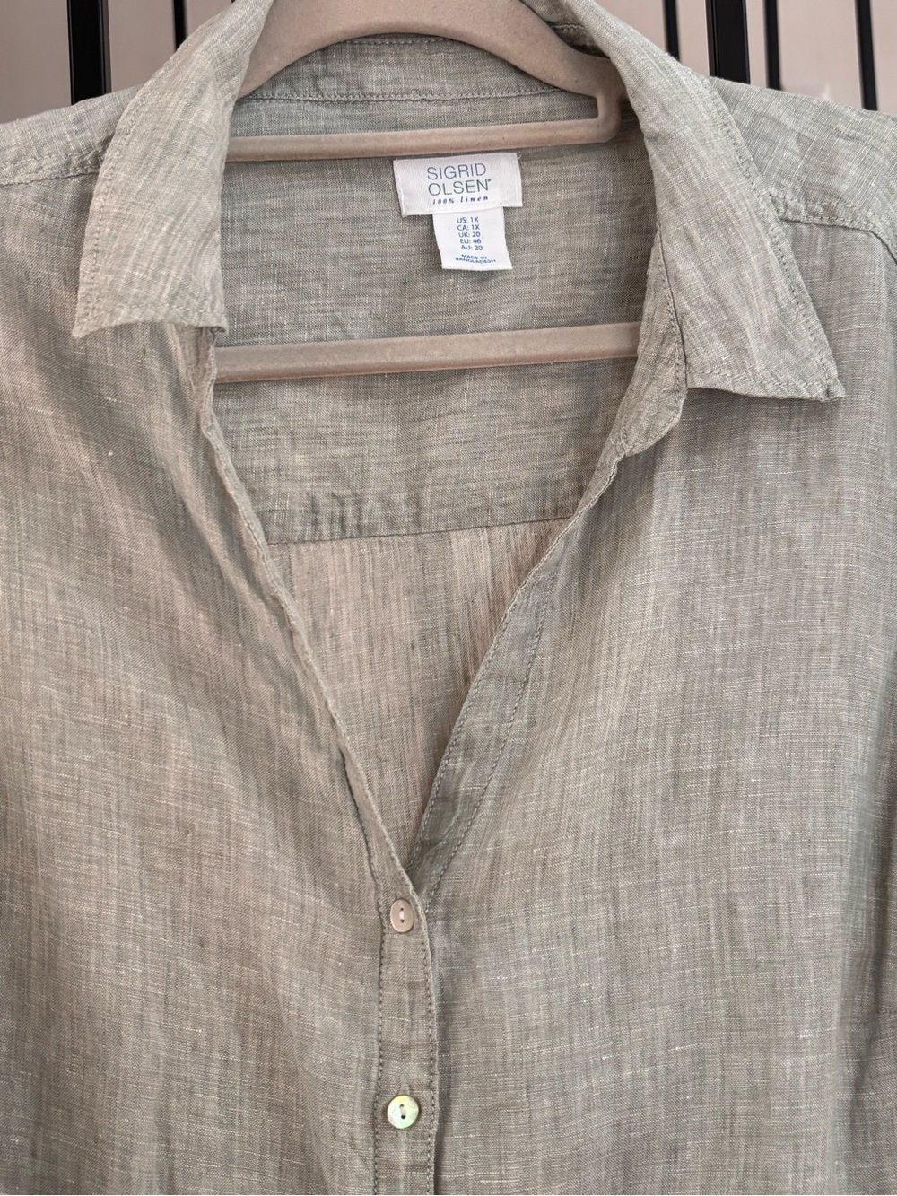 Sigrid Olsen Women’s Linen Shirt